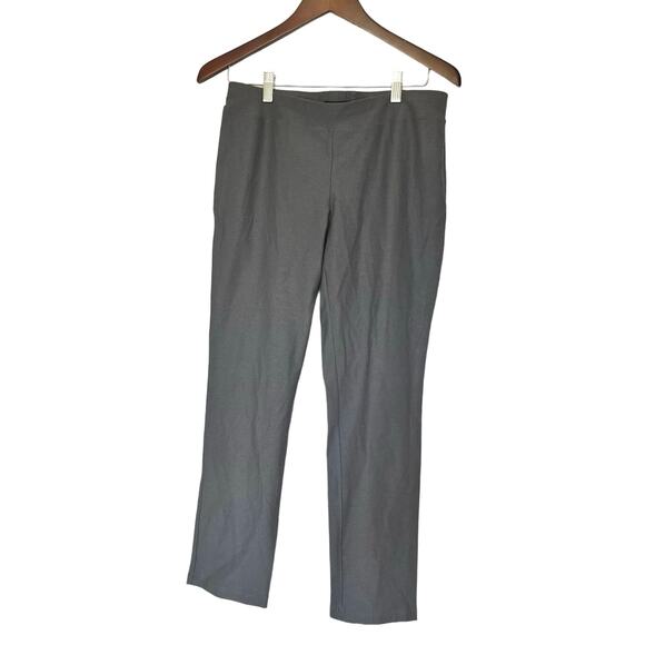 Eileen Fisher Gray‎ Pull On Cropped Viscose Pants- Size 2 Workwear Office Casual - Picture 1 of 6